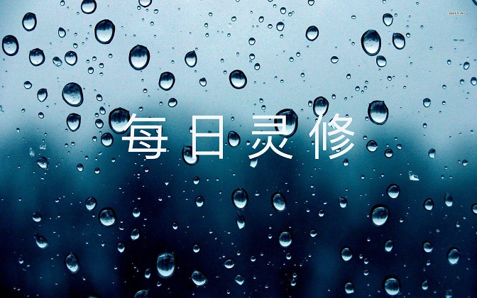 每日灵修 主的话语041